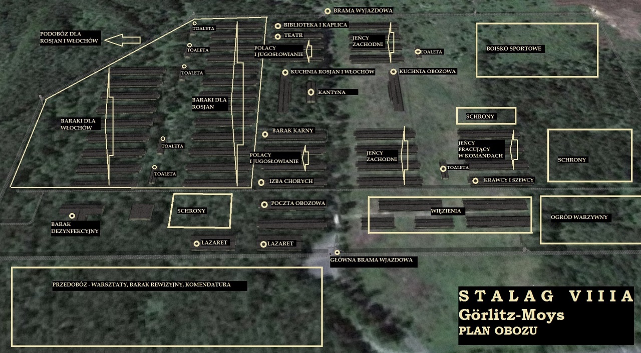 Stalag VIII A - plan obozu